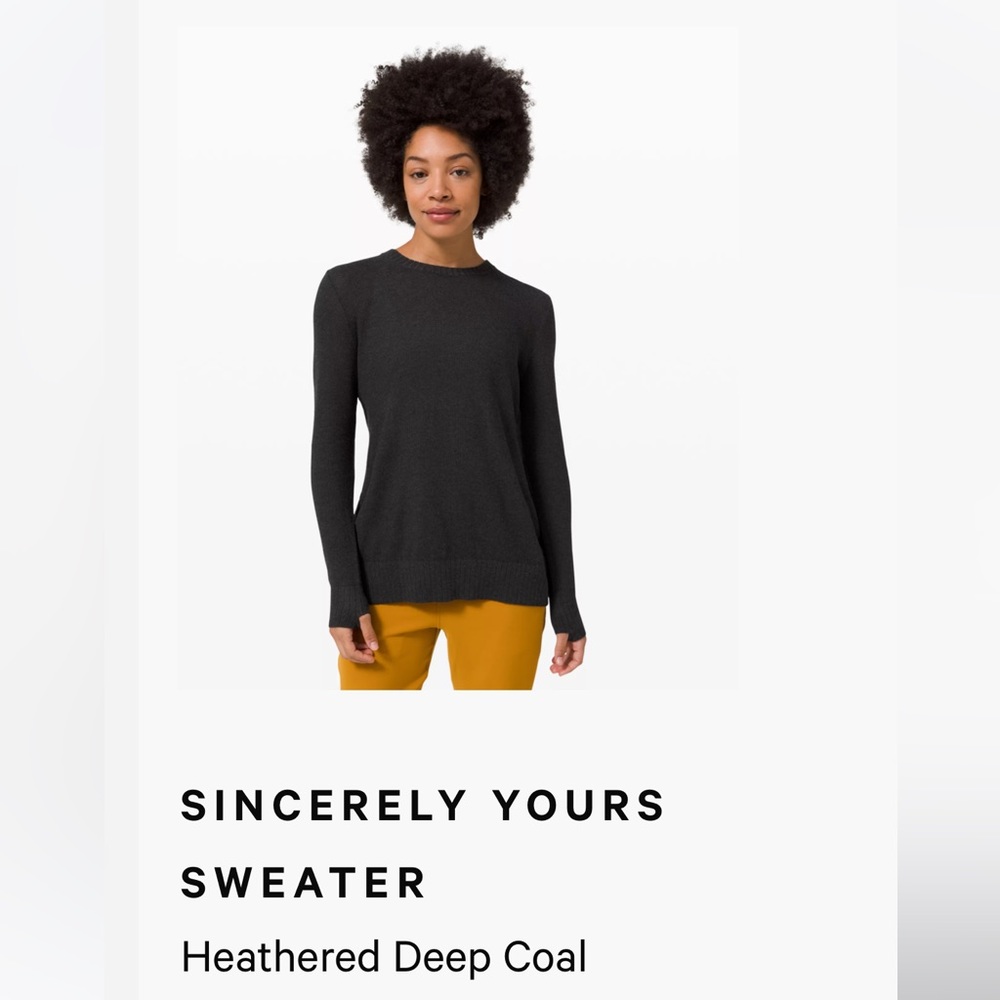 Lululemon Sincerely Yours Sweater